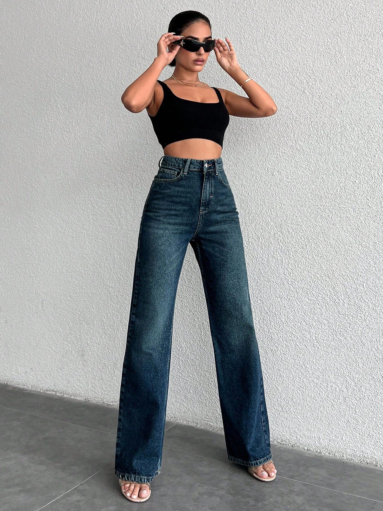 Copper Blue Loose Straight Fit Jeans - Image 4